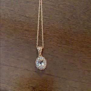 New rose gold and gem necklace